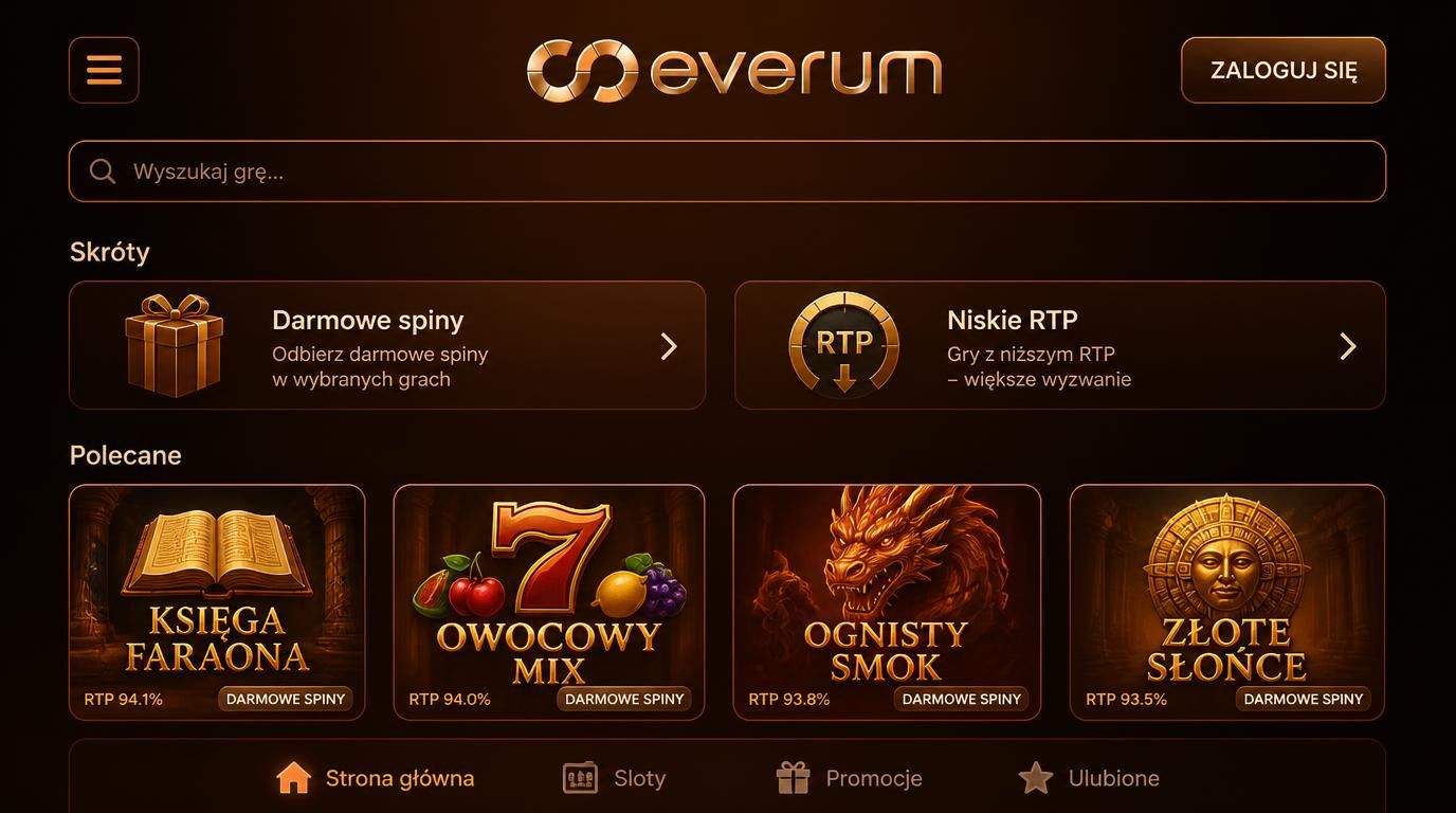 interfejs aplikacji z menu hamburger i wyszukiwarką