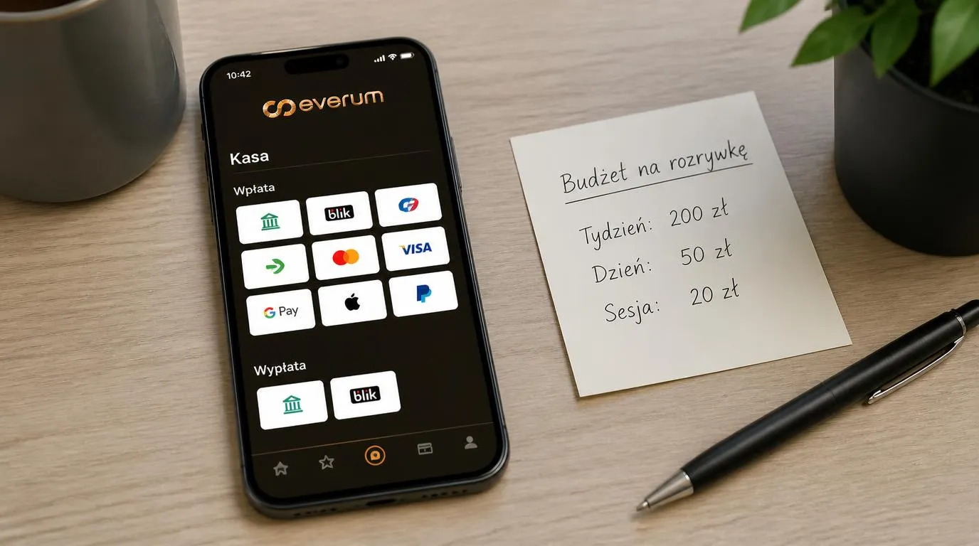 Telefon z widokiem mobilnej kasy i kafelkami lokalnych metod płatności